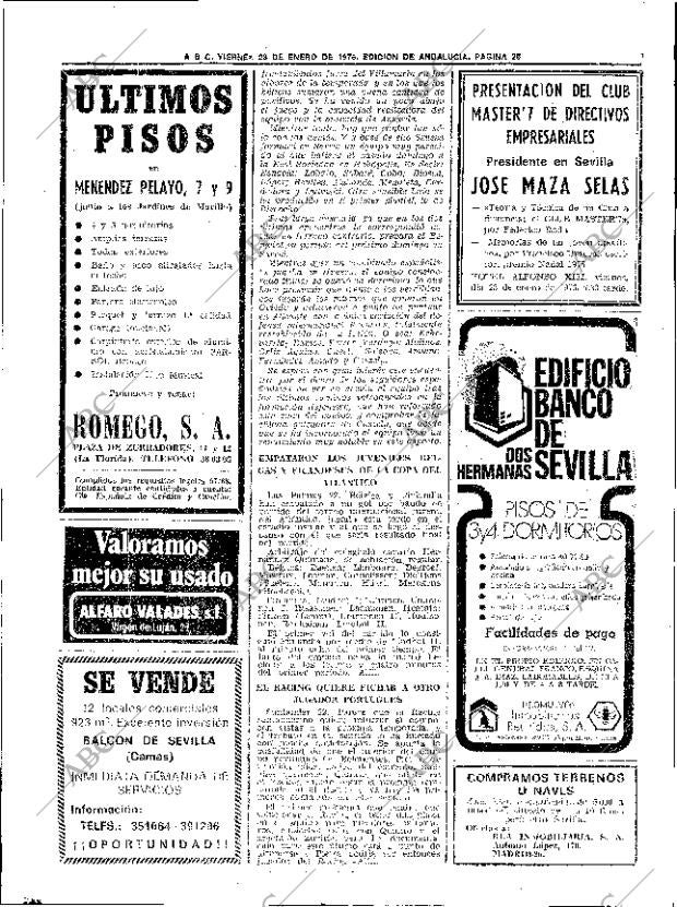 ABC SEVILLA 23-01-1976 página 42
