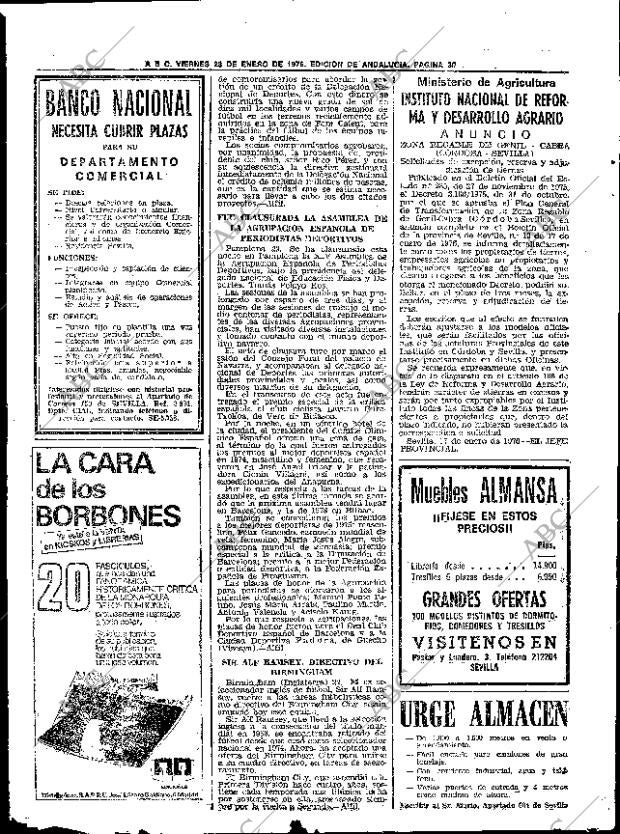 ABC SEVILLA 23-01-1976 página 44