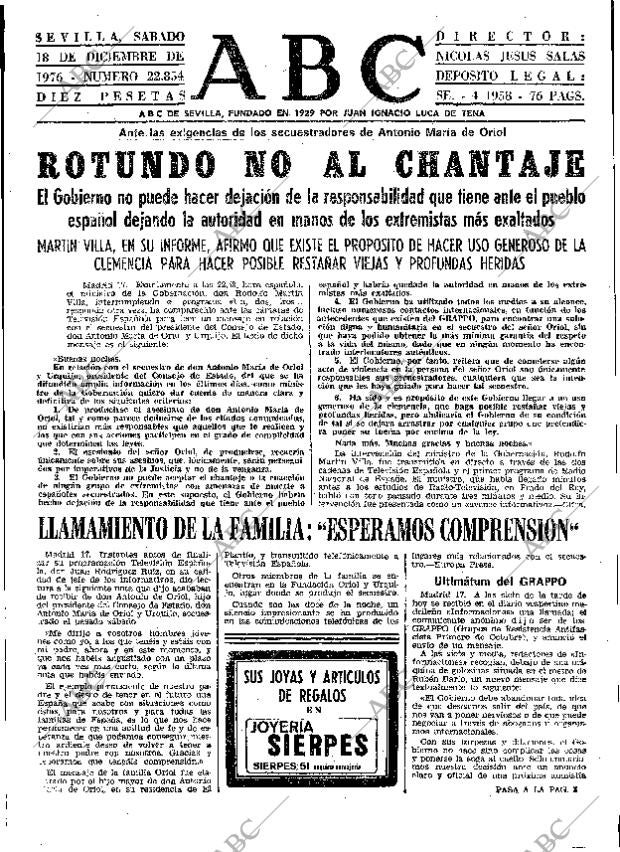 ABC SEVILLA 18-12-1976 página 31