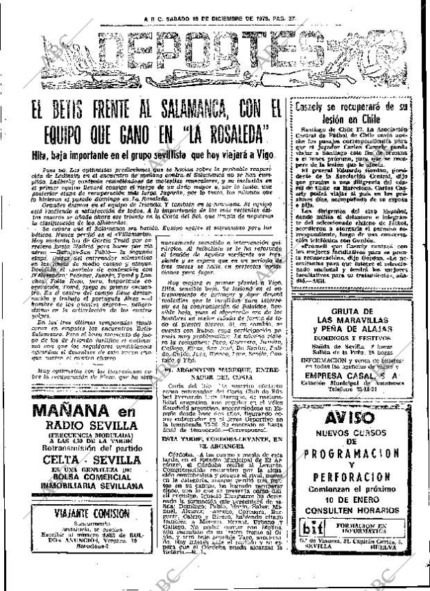 ABC SEVILLA 18-12-1976 página 57
