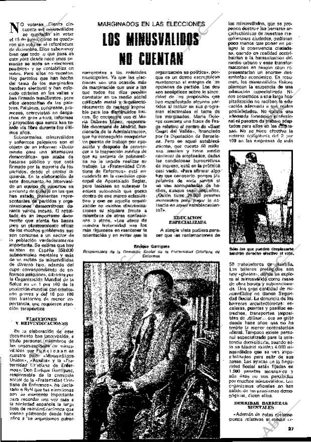 BLANCO Y NEGRO MADRID 01-06-1977 página 27