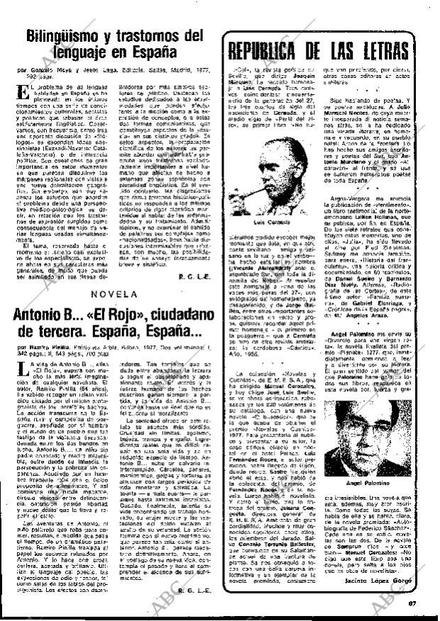 BLANCO Y NEGRO MADRID 21-12-1977 página 67