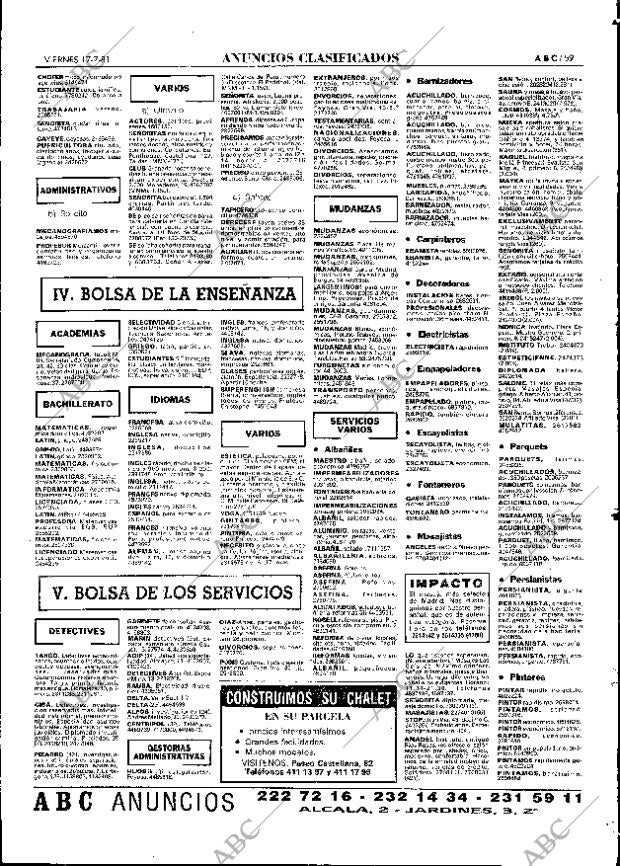 ABC MADRID 17-07-1981 página 67