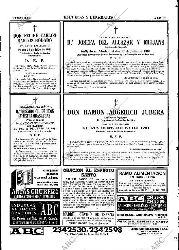 ABC MADRID 17-07-1981 página 71