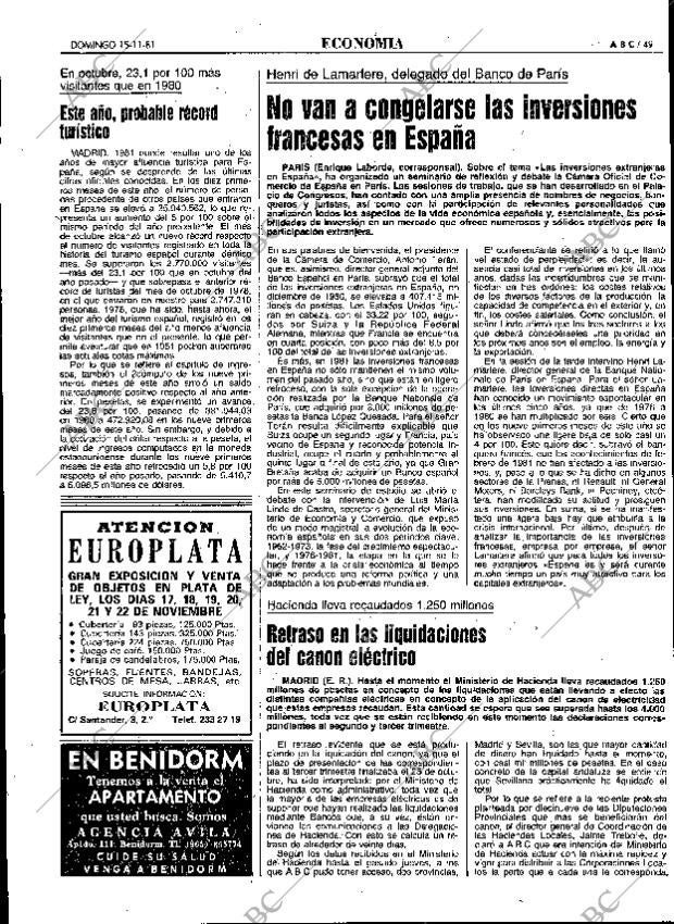 ABC MADRID 15-11-1981 página 61