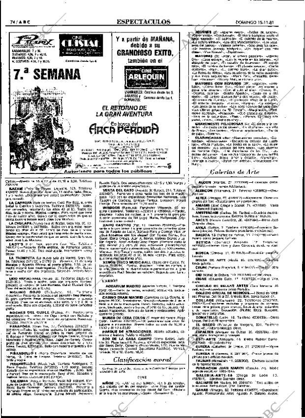 ABC MADRID 15-11-1981 página 86