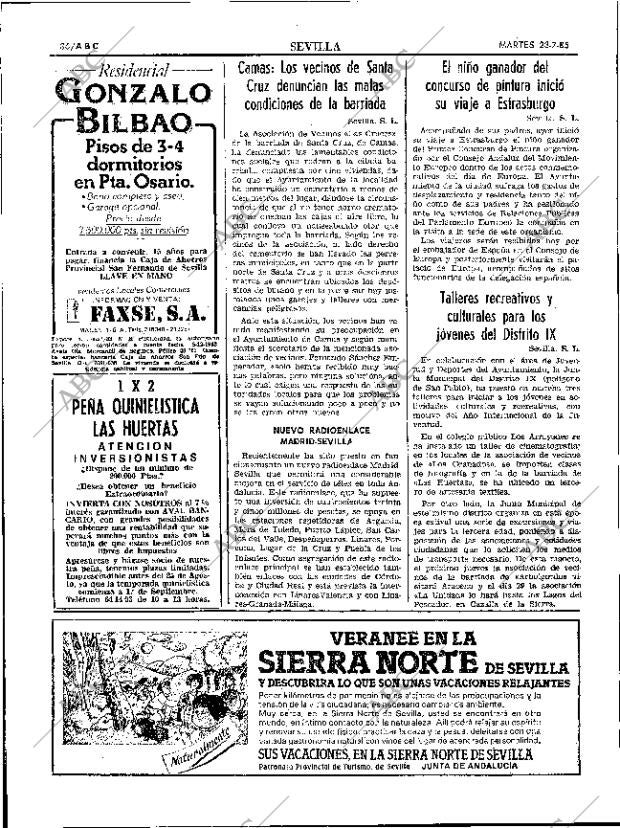 ABC SEVILLA 23-07-1985 página 36