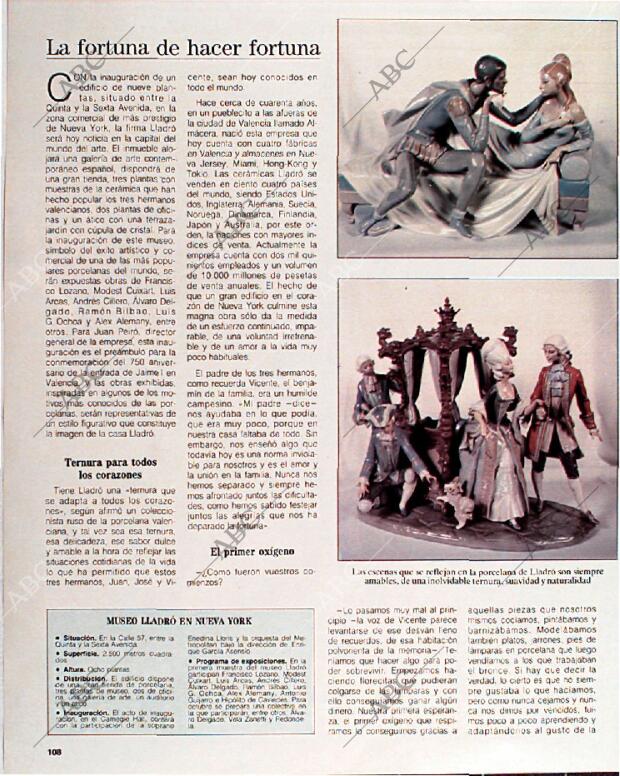 BLANCO Y NEGRO MADRID 18-09-1988 página 108