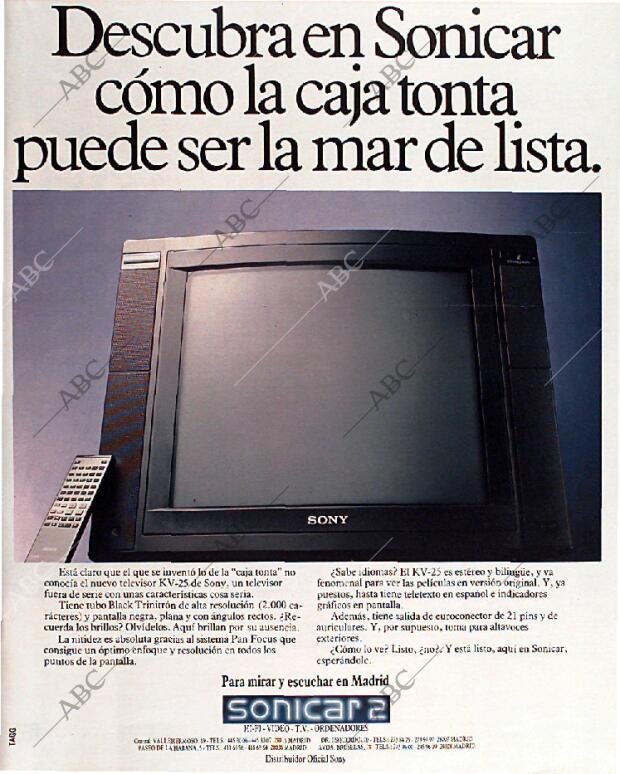 BLANCO Y NEGRO MADRID 18-09-1988 página 15