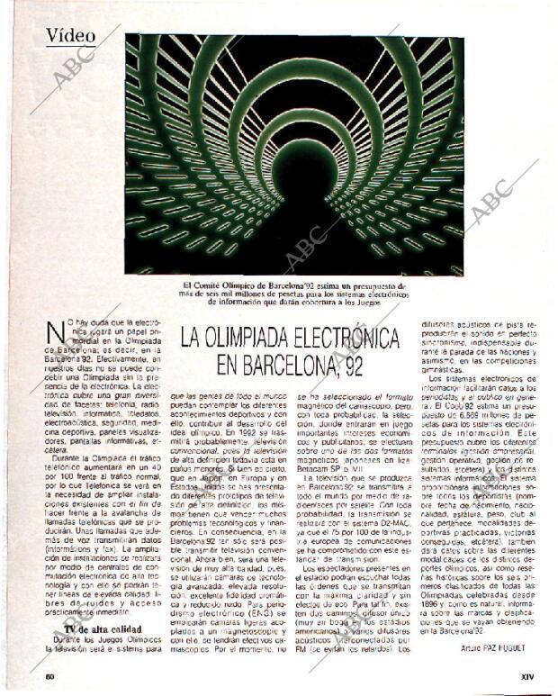 BLANCO Y NEGRO MADRID 18-09-1988 página 80
