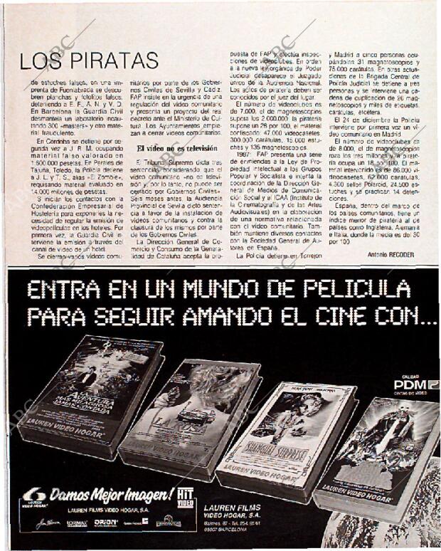 BLANCO Y NEGRO MADRID 18-09-1988 página 93
