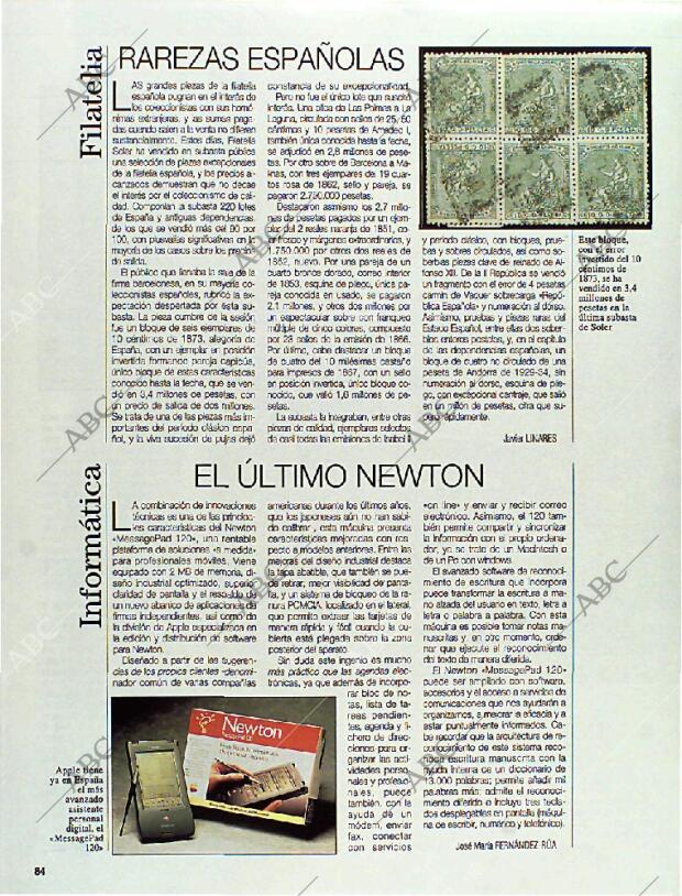 BLANCO Y NEGRO MADRID 26-02-1995 página 84