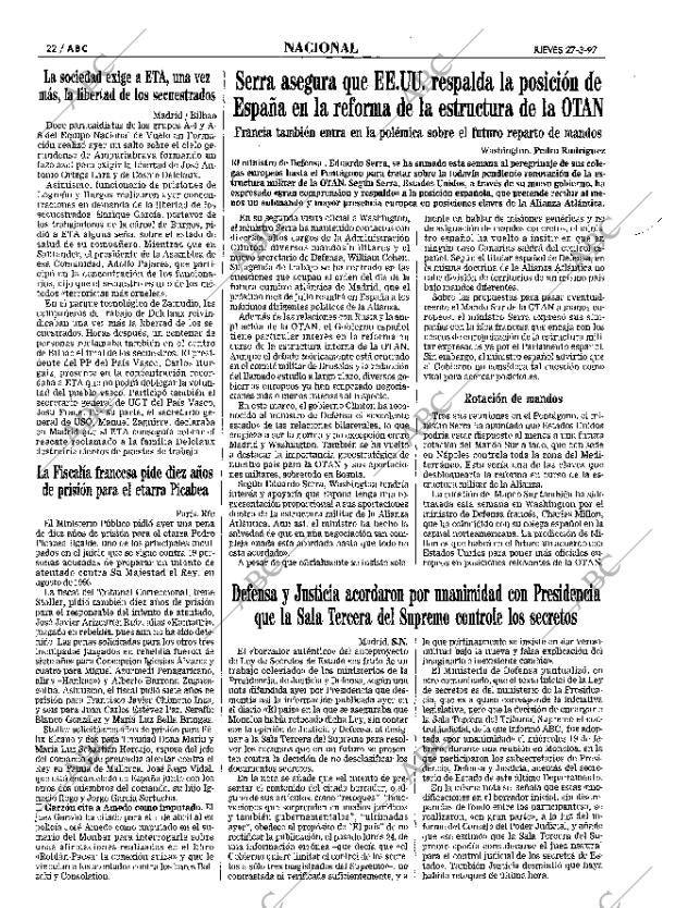 ABC MADRID 27-03-1997 página 22