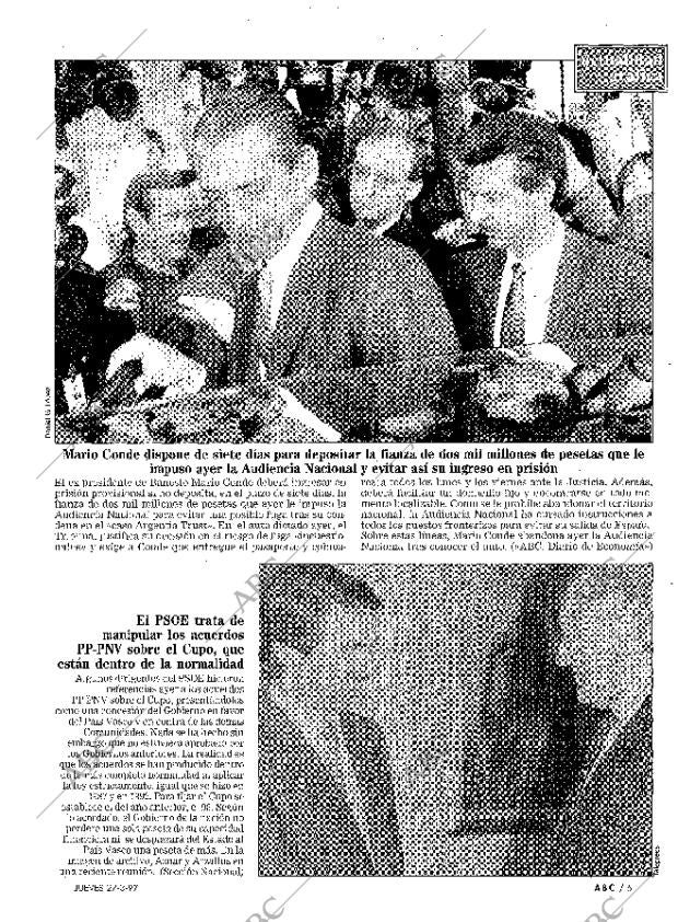 ABC MADRID 27-03-1997 página 5