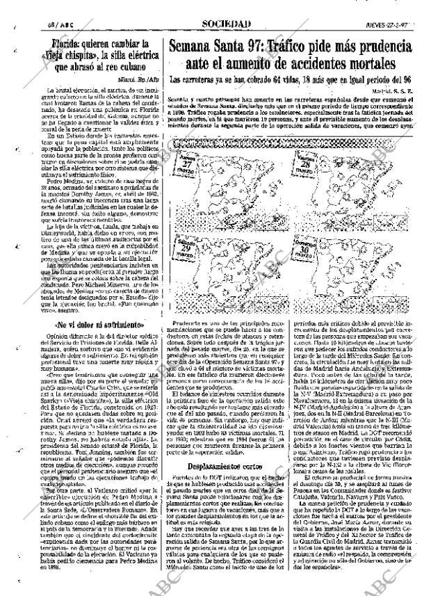 ABC MADRID 27-03-1997 página 68