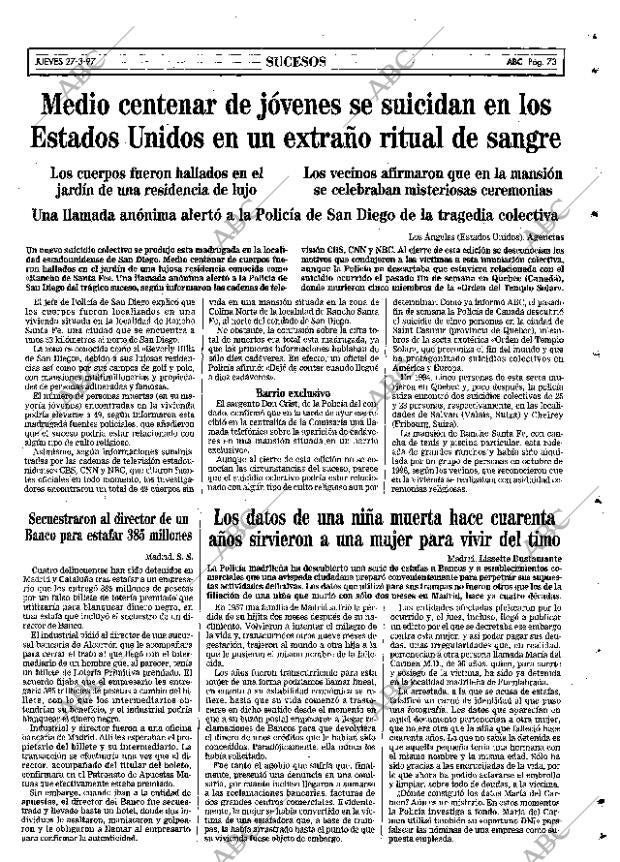 ABC MADRID 27-03-1997 página 73