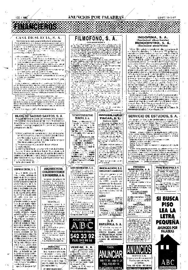 ABC MADRID 19-05-1997 página 132