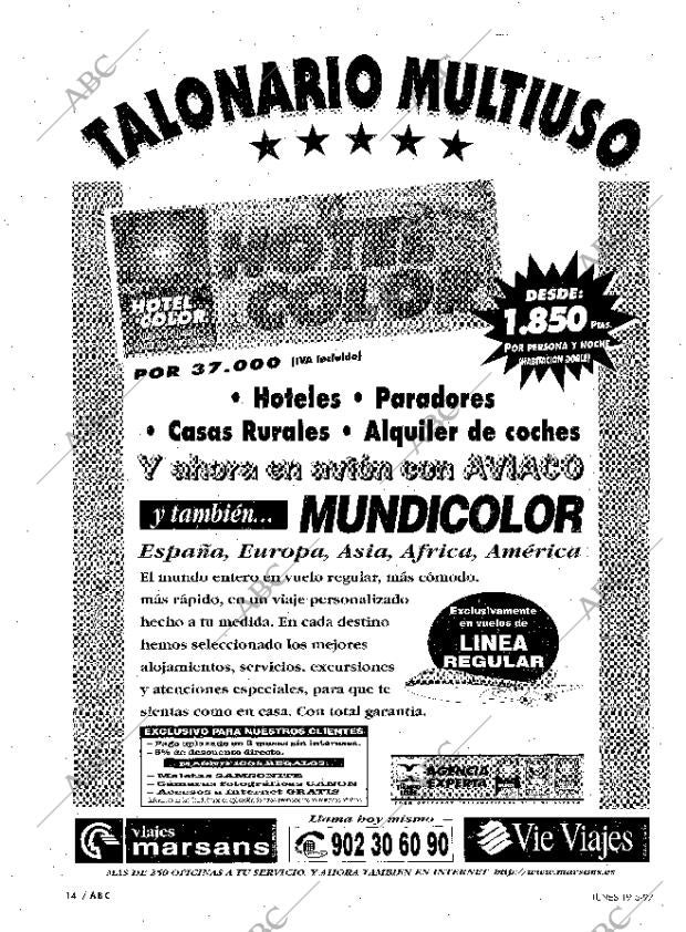 ABC MADRID 19-05-1997 página 14