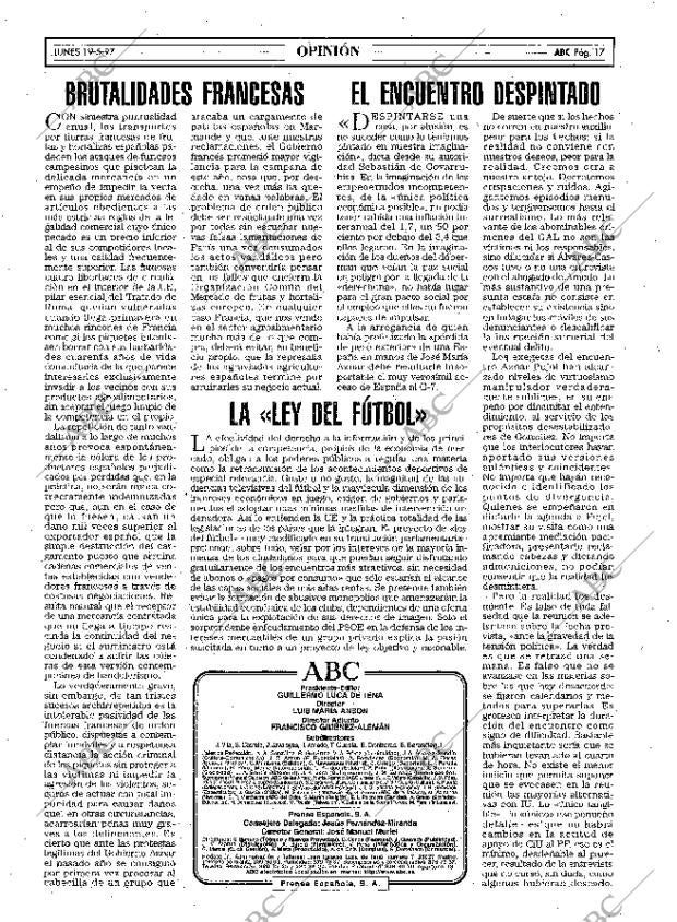 ABC MADRID 19-05-1997 página 17