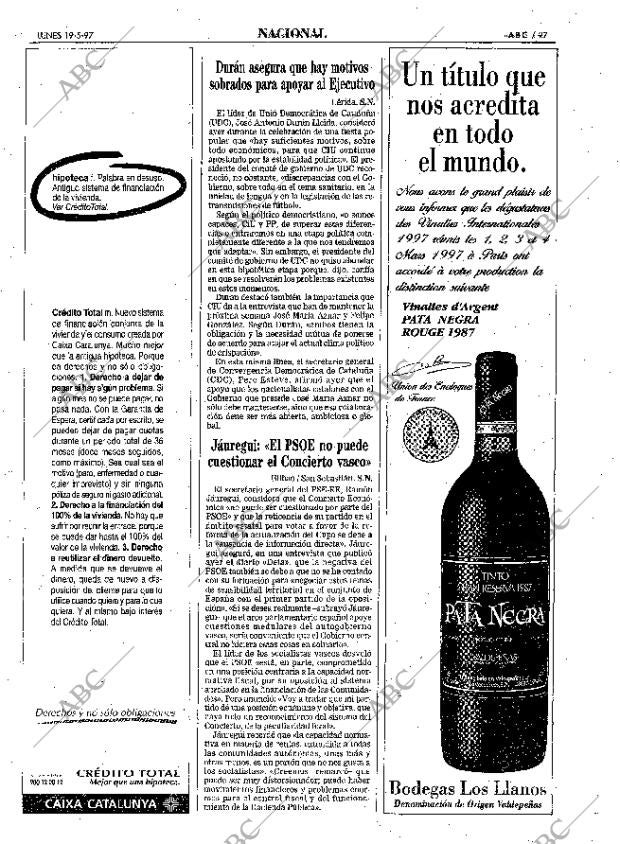 ABC MADRID 19-05-1997 página 27