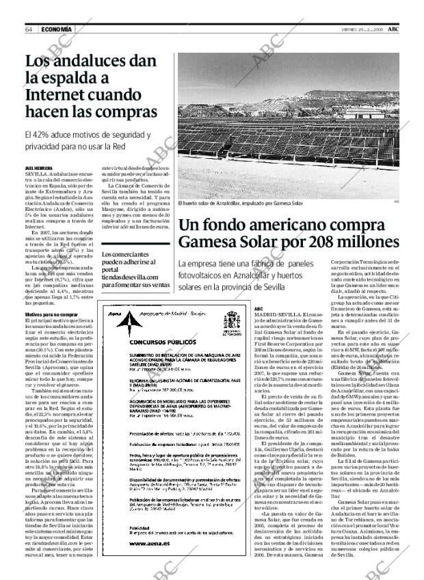ABC SEVILLA 29-02-2008 página 64