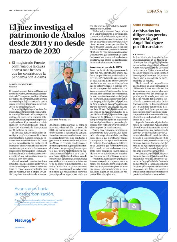 ABC MADRID 02-04-2025 página 15